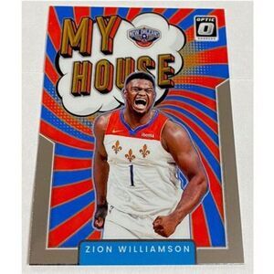 2021-22 ZION WILLIAMSON MY HOUSE DONRUSS OPTIC CARD